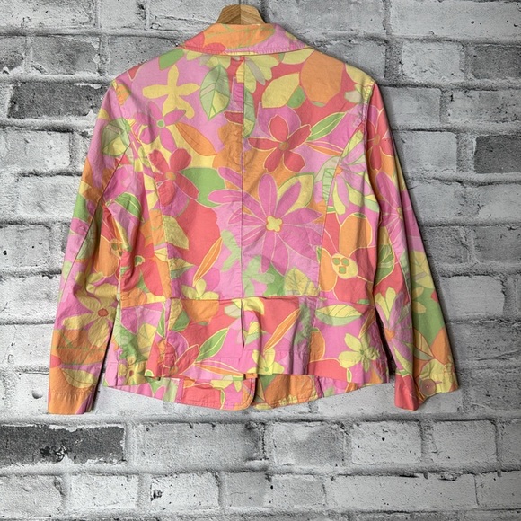 Vintage Sigrid Olsen Pastel Floral Cotton Blazer - Picture 2 of 11